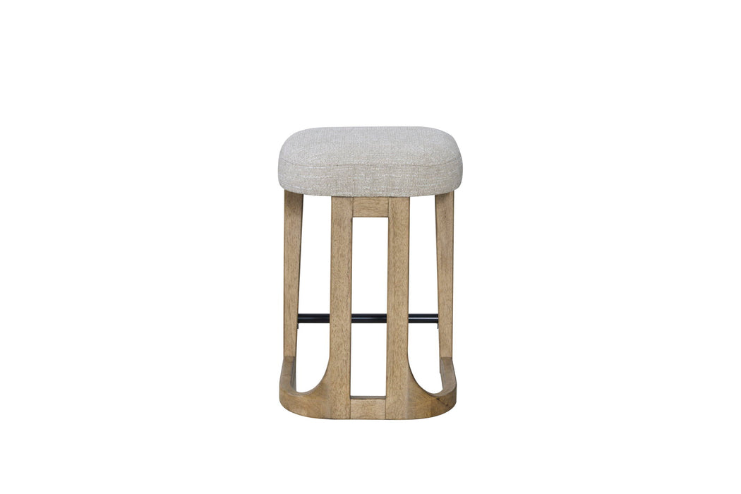 Pagosa - Counter Height Stool (Set of 2) - English Knotty Oak / Gray