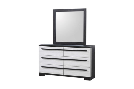 Remington - Dresser & Mirror - Black & White