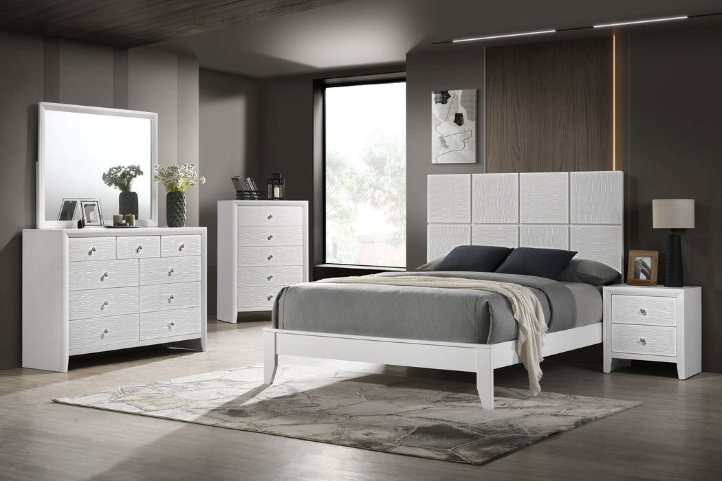 Denker - Twin 5 Piece Bedroom Set - White