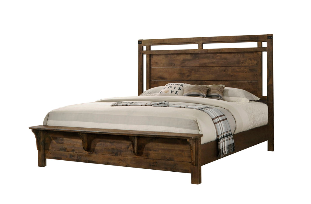 Curtis - King 5 Piece Bedroom Set - Dark Oak