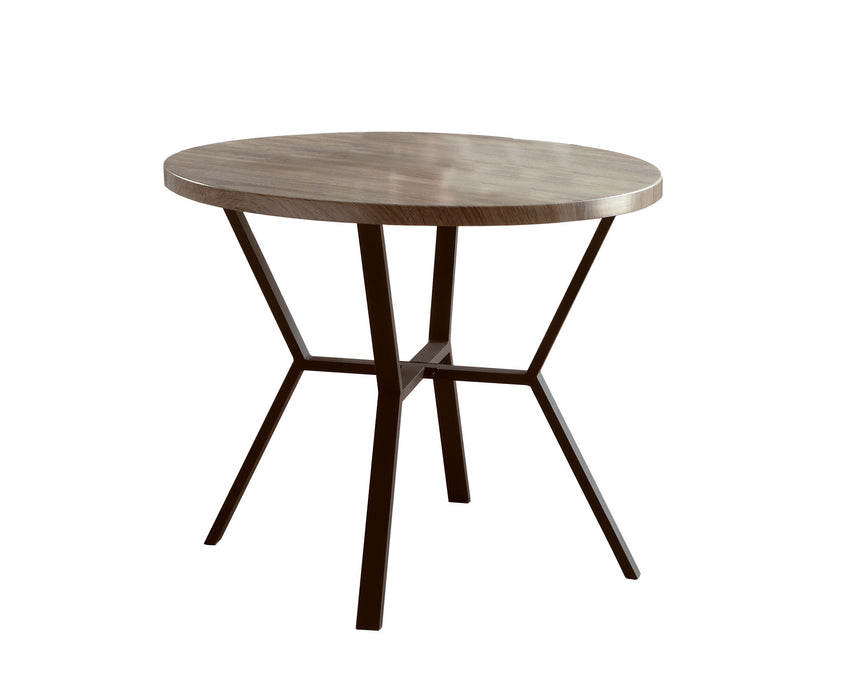 Blake - 5 Piece Round Dining Set - Light Brown