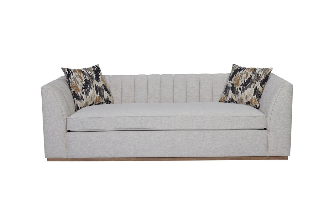 Elure - Channel Sofa - Pearl Silver