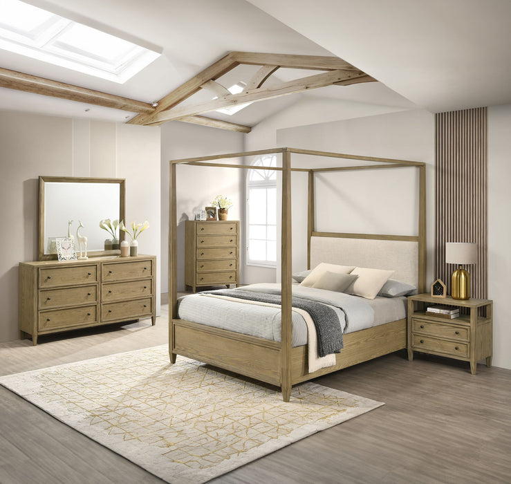 Sienna - King 4 Piece Bedroom Set - Ash