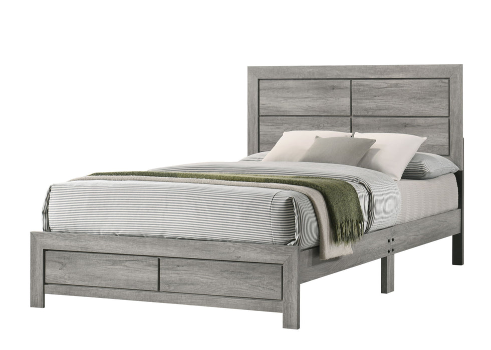 Hopkins - Full 4 Piece Bedroom Set - Gray