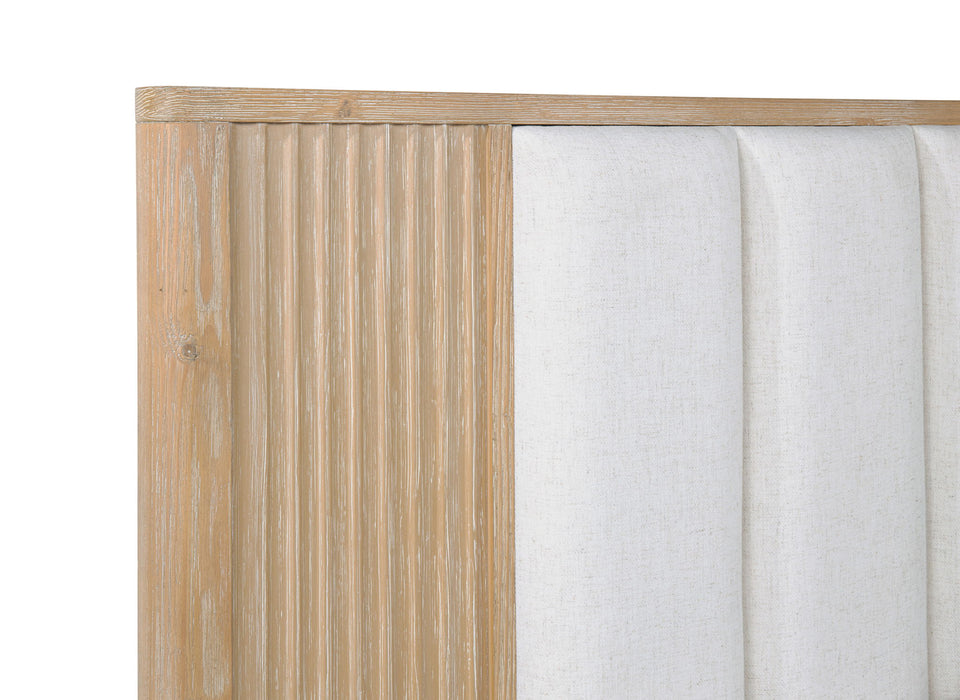 Kara - Queen 5 Piece Bedroom Set - Cerused Natural