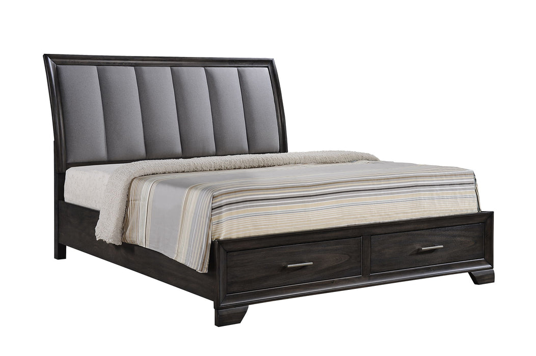 Jaymes - King 4 Piece Bedroom Set - Gray