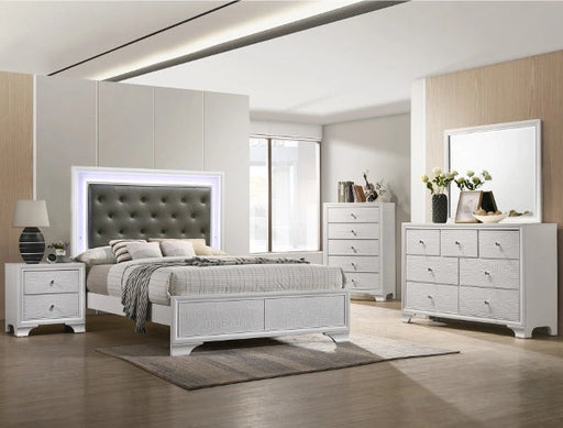 Crown Mark Furniture Lyssa 5 Drawer Chest in White image