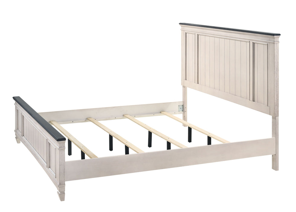 Sawyer - King 4 Piece Bedroom Set - Antique White