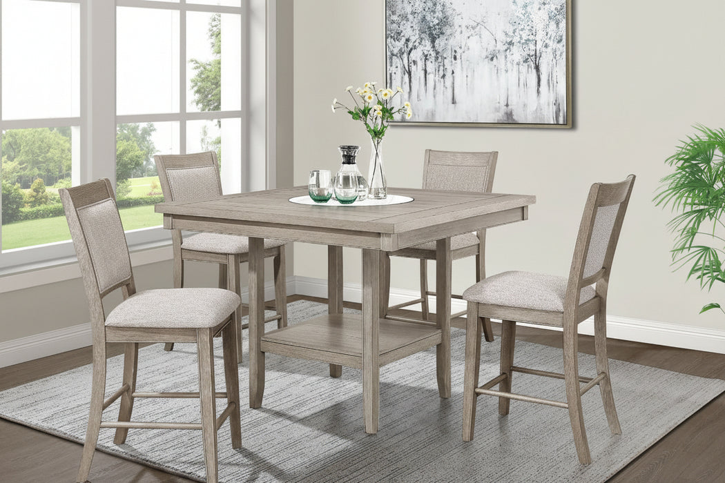 Fulton Counter Height Dining Set - White Oak