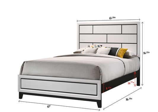 Akerson - Queen Bed - White