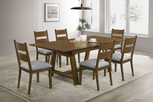 Everly Dining Room Set - Brown