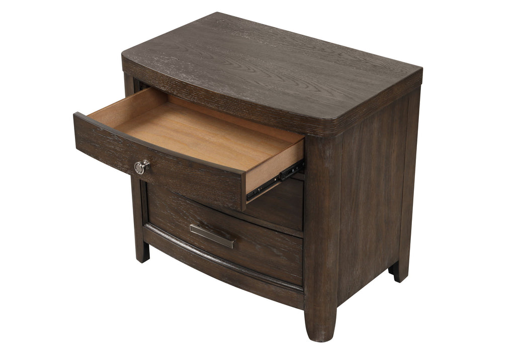 Fulton - Nightstand - Brown
