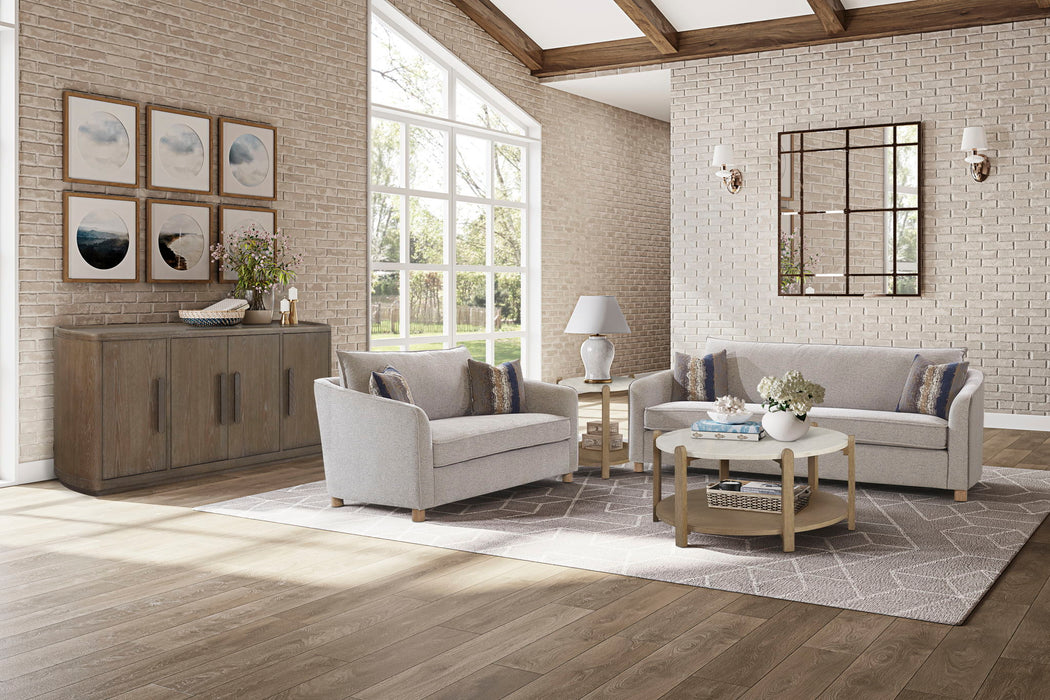 Trilogy - Loveseat - Pearl Silver