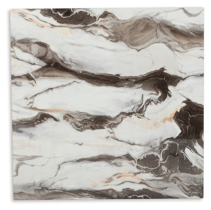 Jeshina - Square Dining Room Counter Table - Dark Brown / Beige