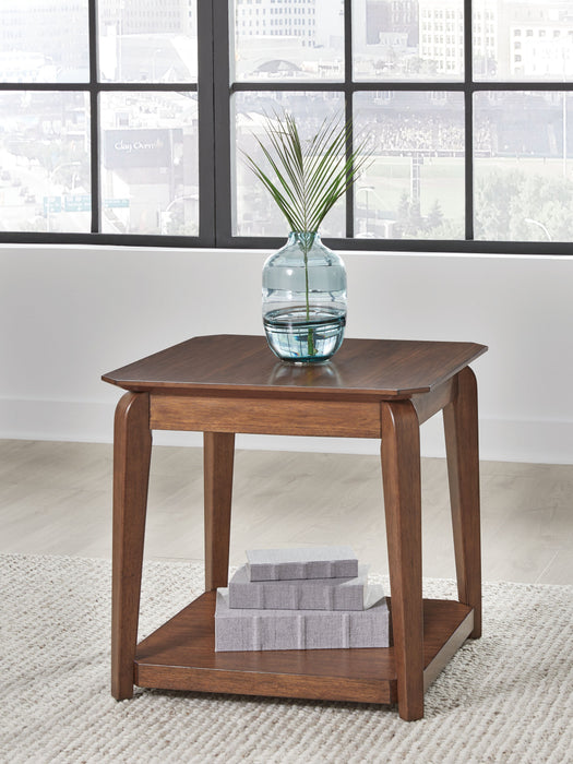 Trenmour - Square End Table - Medium Brown