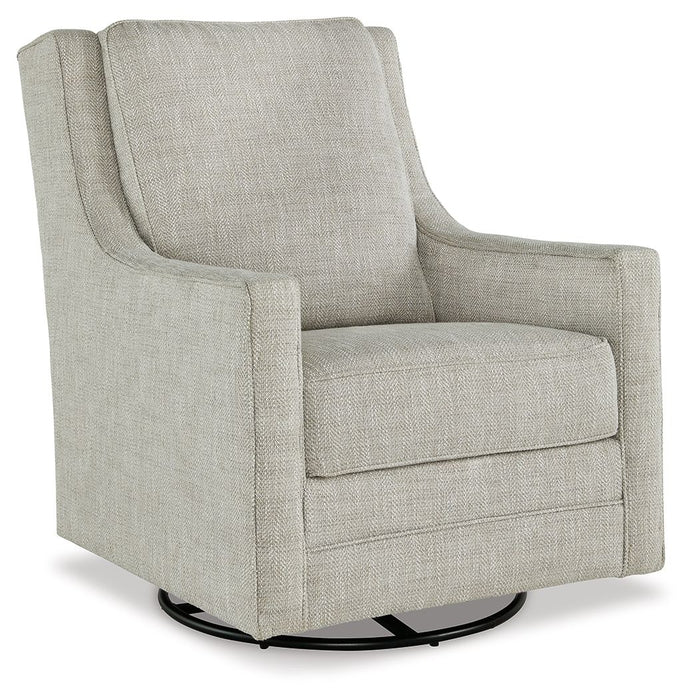 Kambria - Swivel Glider Accent Chair - Fog