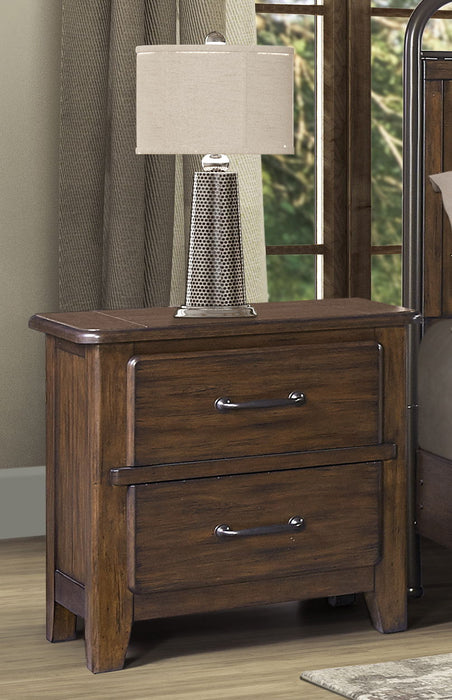 Danville - 2 Drawer Nightstand - Spice Brown