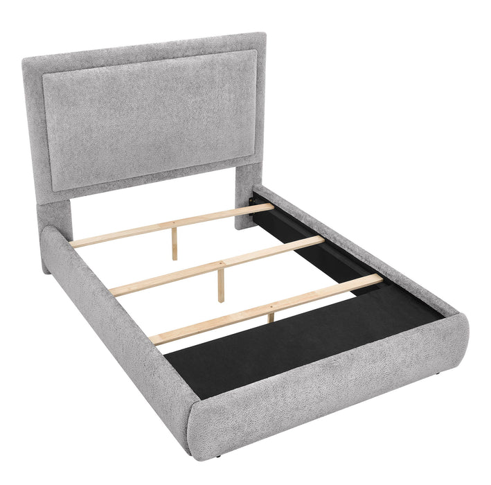 Reverie - Upholstered Queen Storage Bed - Pewter