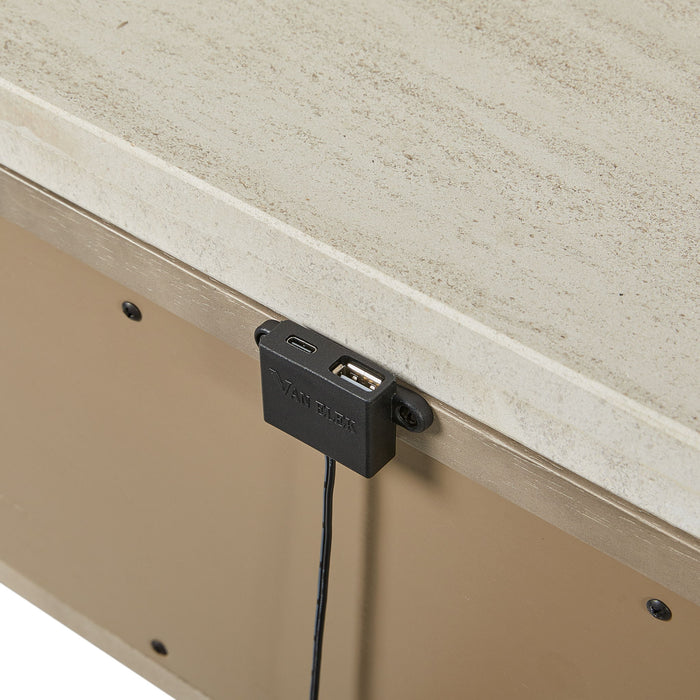 Trilogy - Two Drawer Nightstand With Oak Veneer Drawer Fronts - Toffee