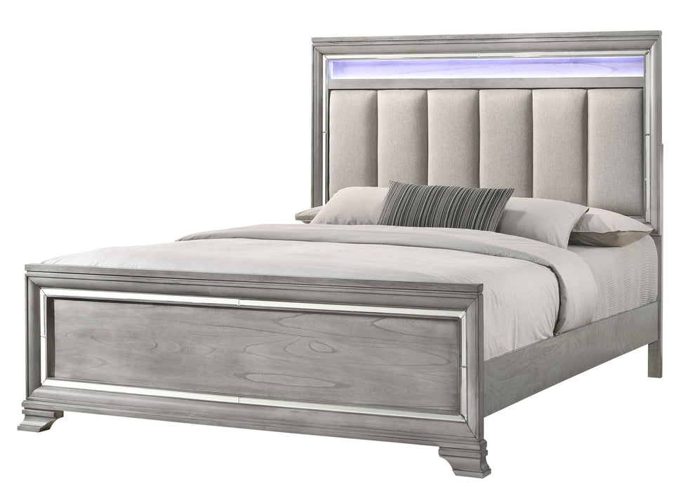 Vail - King Upholstered Bed - Gray