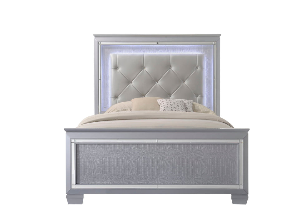 Lillian - Queen Upholstered Bed - Gray