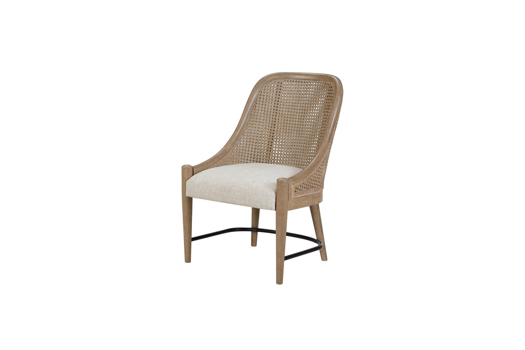 Citrus Heights - Cane Back Host Chair (Set of 2) - Sand