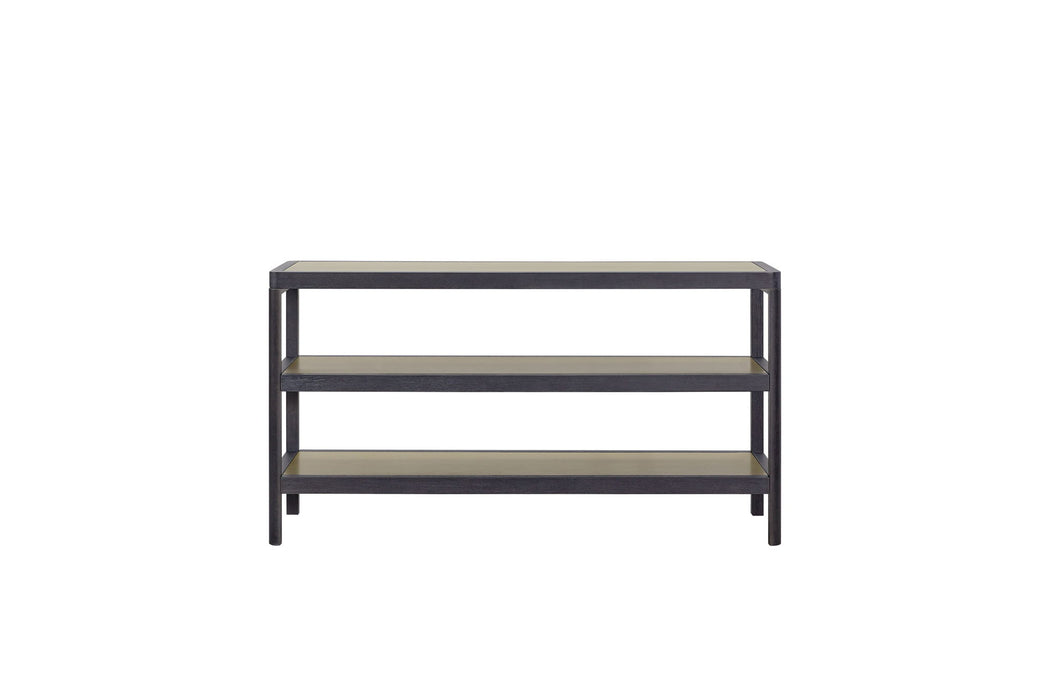 Elure - Channel Console Table - Peppercorn