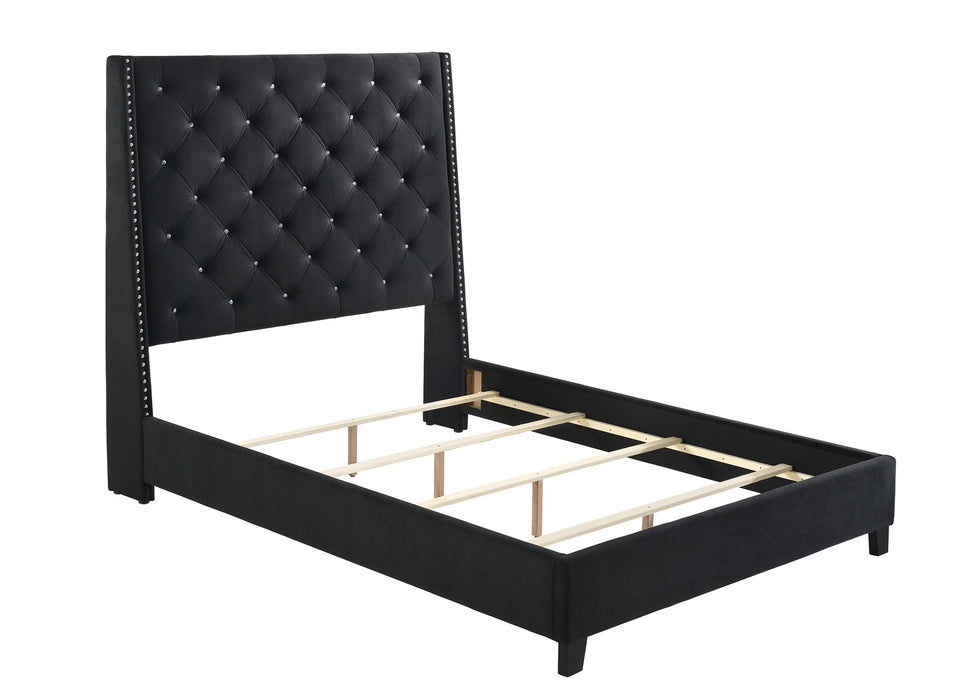 Chantilly - King Upholstered Bed - Black