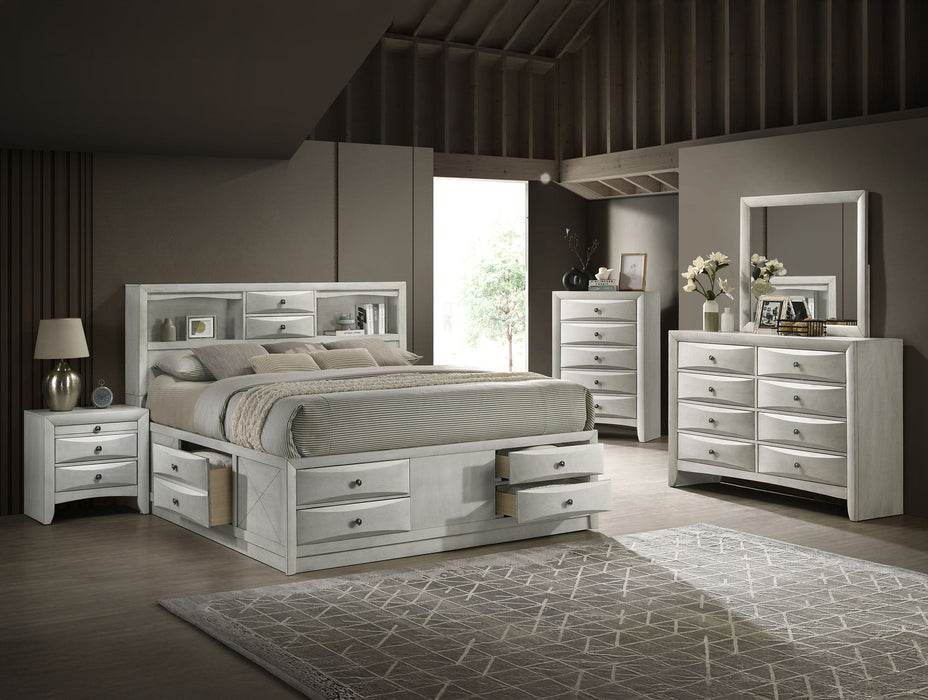 Emily - Queen 5 Piece Bedroom Set - White