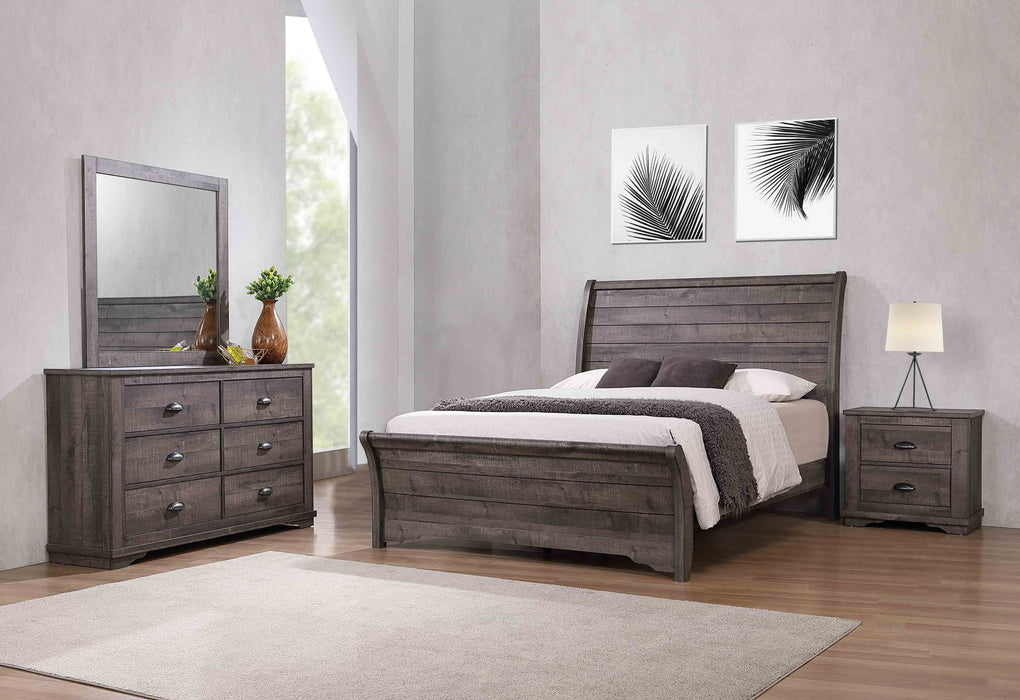 Coralee - Queen 4 Piece Bedroom Set - Dark Gray