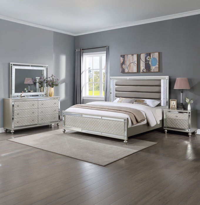 Cristian - California King 4 Piece Bedroom Set - Champagne