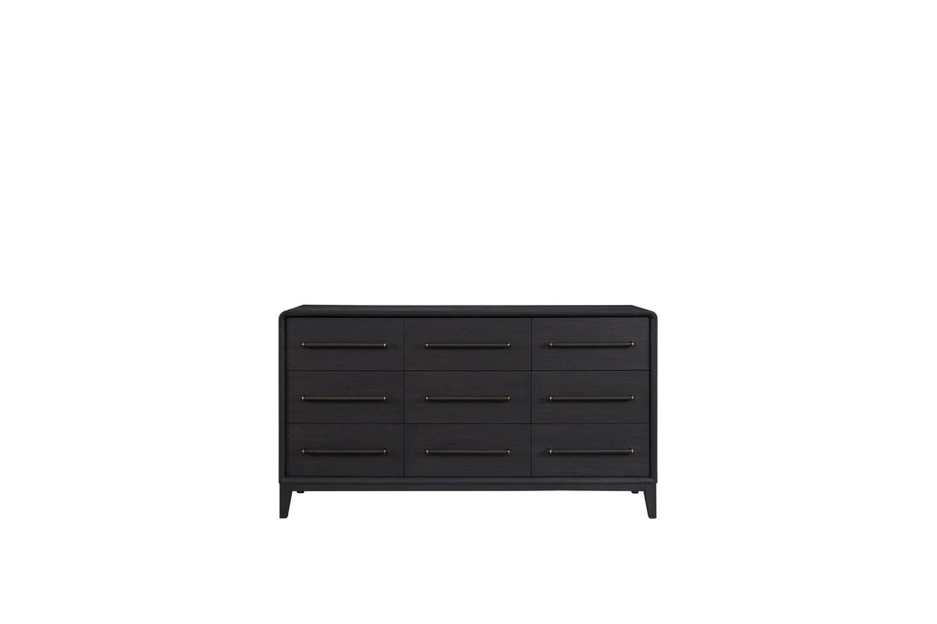 Elure - 9 Drawer Dresser - Peppercorn