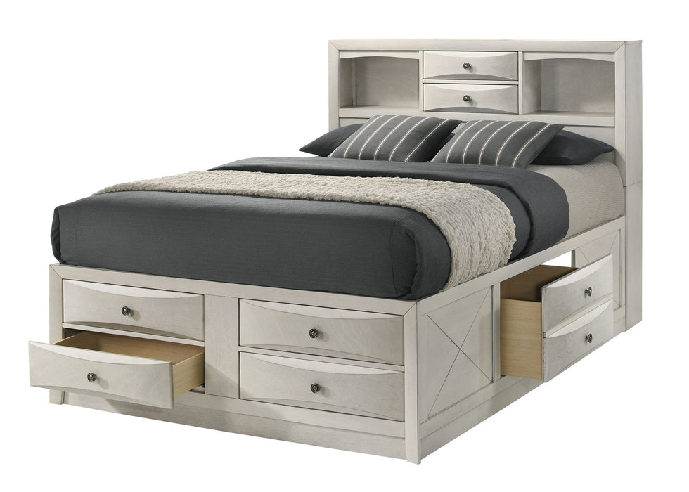 Emily - King 4 Piece Bedroom Set - White
