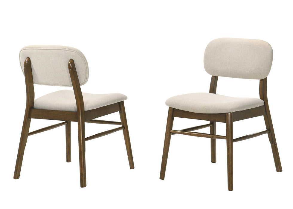 Dark Brown Marble Top Dinette w/6 Chairs