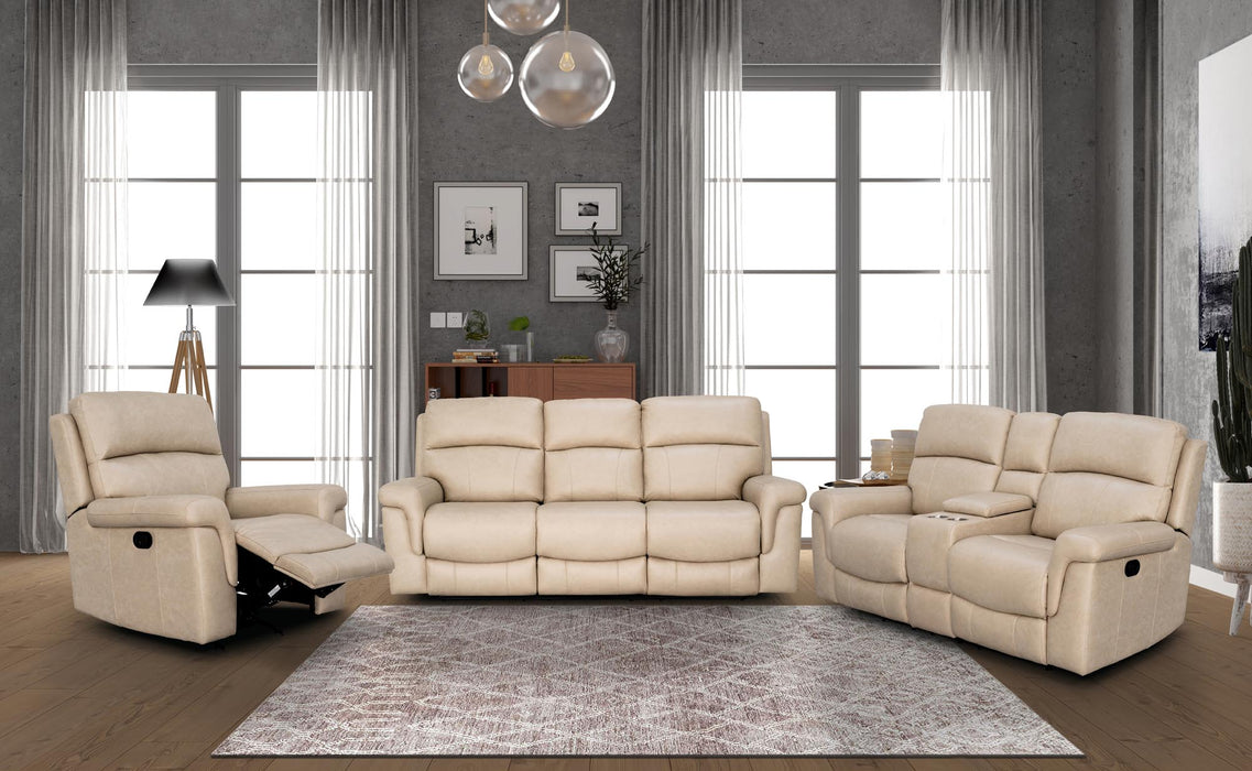 Lambeau Sand or Charcoal Reclining Sofa and Loveseat Set