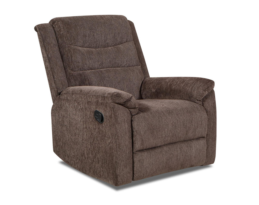 LR7578 Manual Glider Recliner in Chocolate or Charcoal