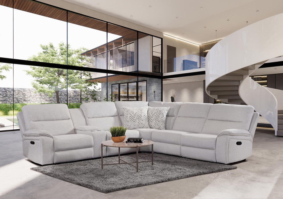 Westhaven Ivory Manual Motion Sectional Sofa