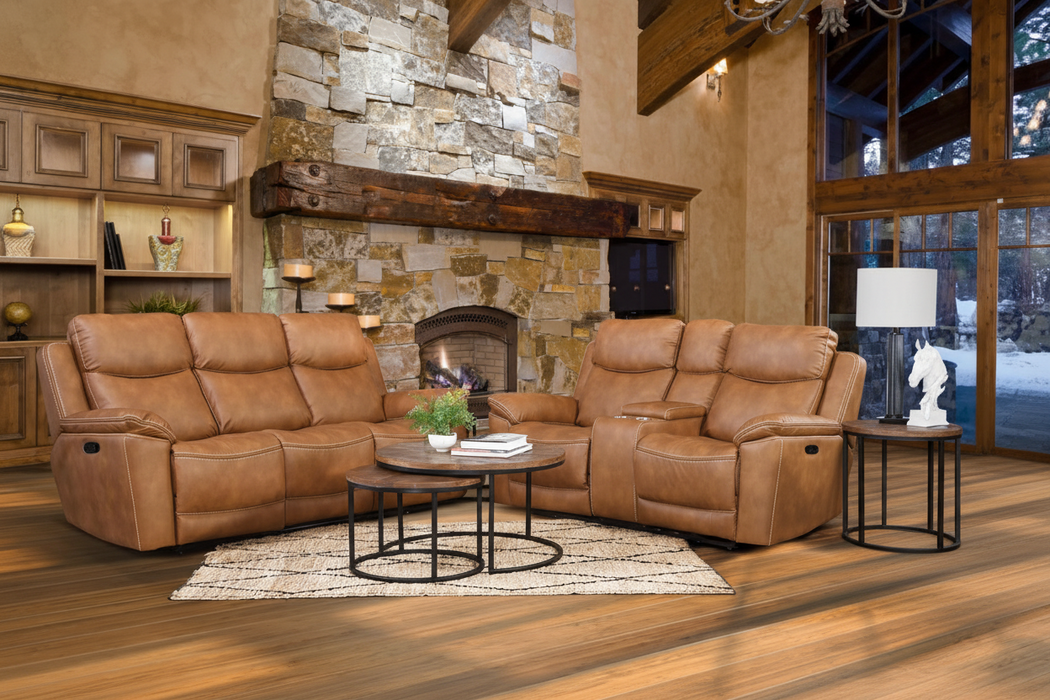Sante Fe Copper Manual Reclining Living Room Set