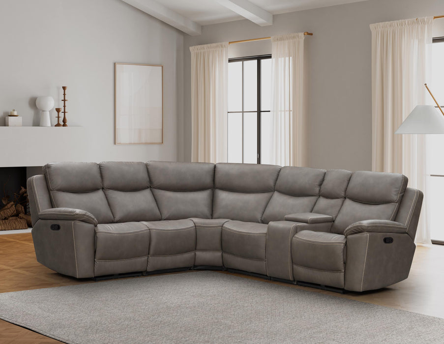 LR7680GP Sante Fe Dark Grey Manual Reclining Sectional