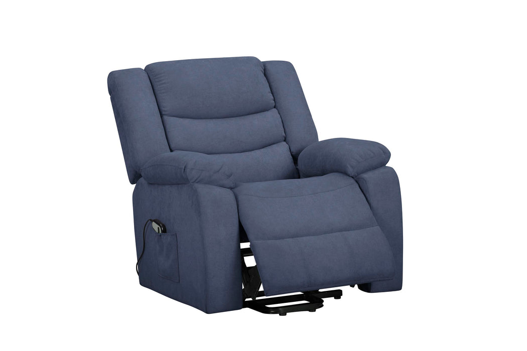LR81763PL Power Lift Recliner Chair, Blue or Taupe