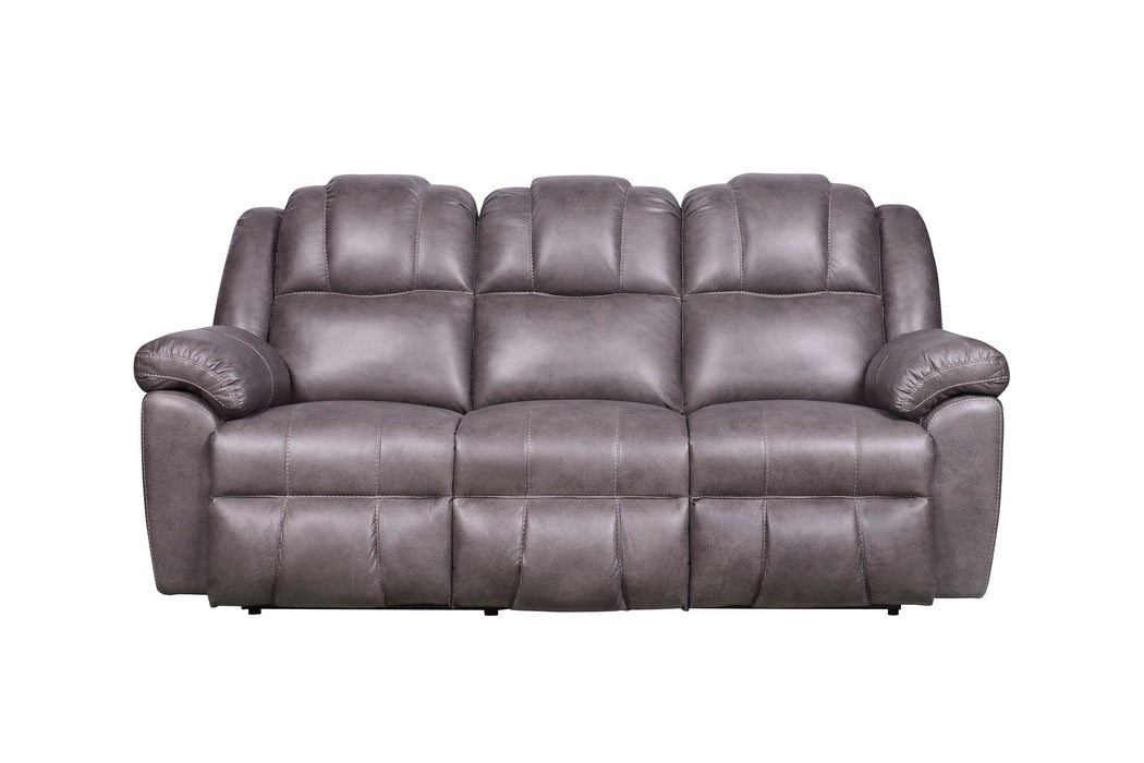 Shire #7 Polished Microfiber Reclining Sofa