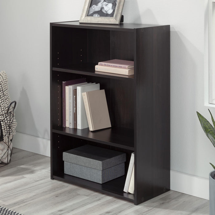 SA409086 RTA Cinnamon Cherry 3-Shelf Bookcase