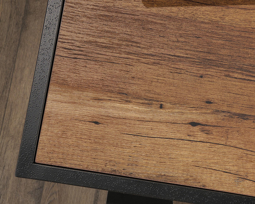 SA420650 Black L-Shaped Desk