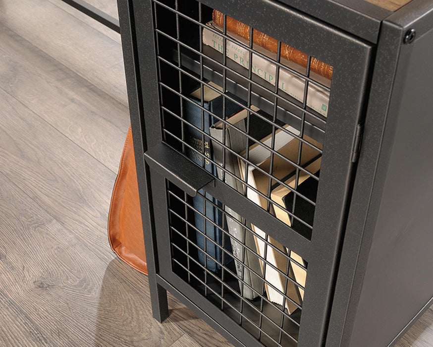 SA420650 Black L-Shaped Desk