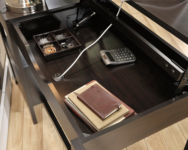 SA422378 RTA Jamocha Wood Lift-Top Desk