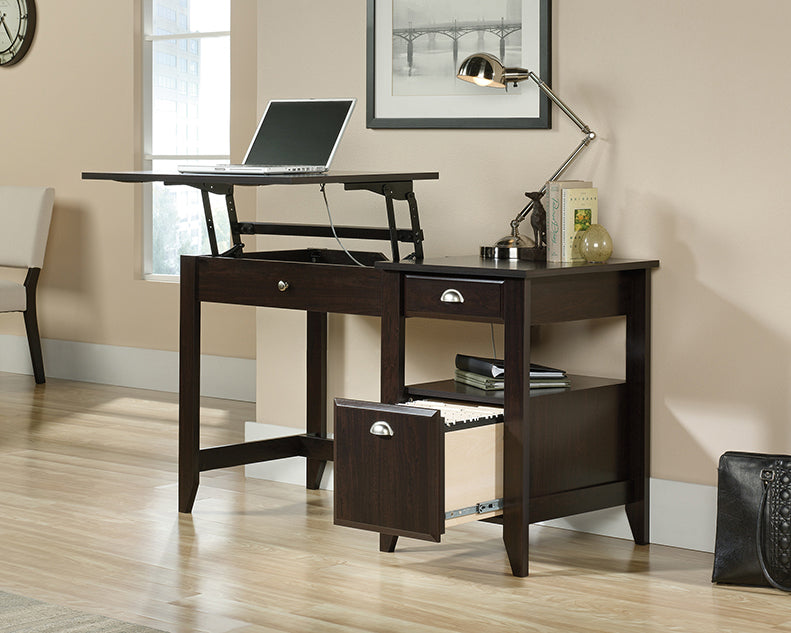 SA422378 RTA Jamocha Wood Lift-Top Desk