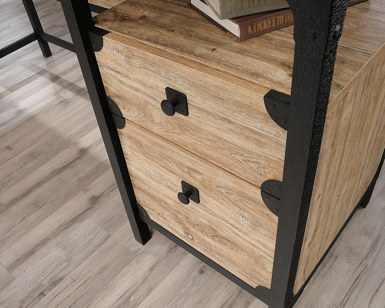 SA425908 RTA Milled Mesquite L-Shaped Desk