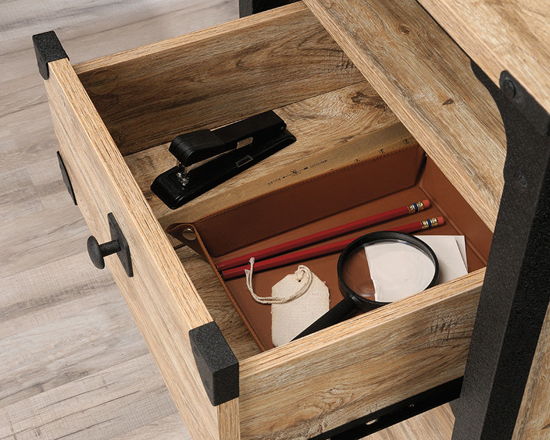 SA425908 RTA Milled Mesquite L-Shaped Desk