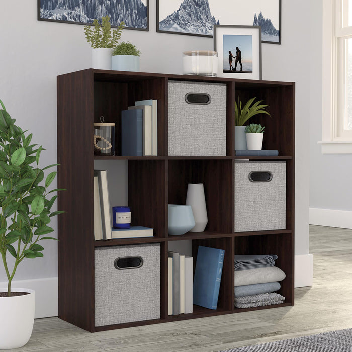 SA426489 RTA Cinnamon Cherry 9-Cube Organizer