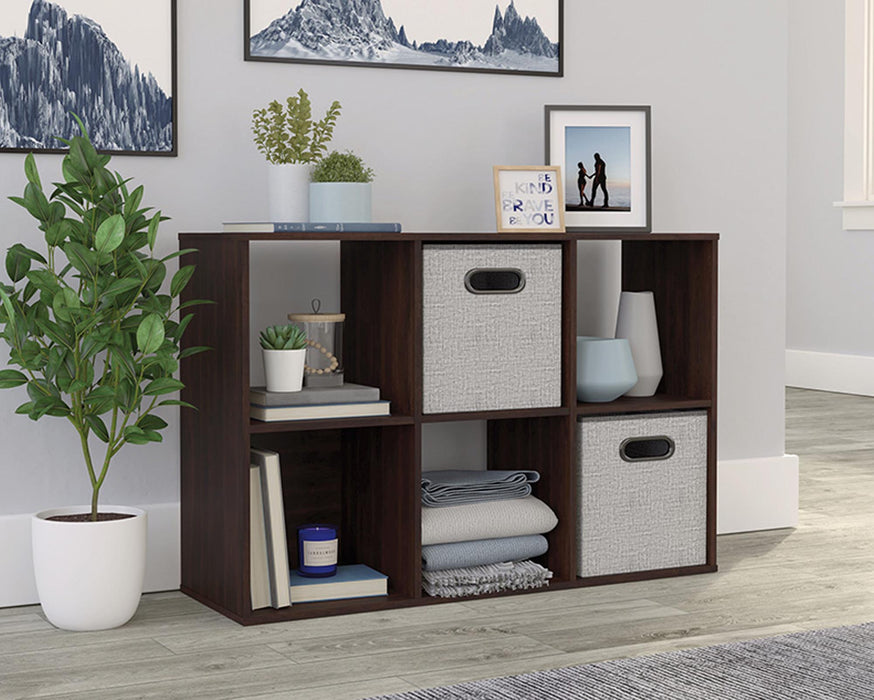 SA426490 RTA Cinnamon Cherry 6-Cube Organizer